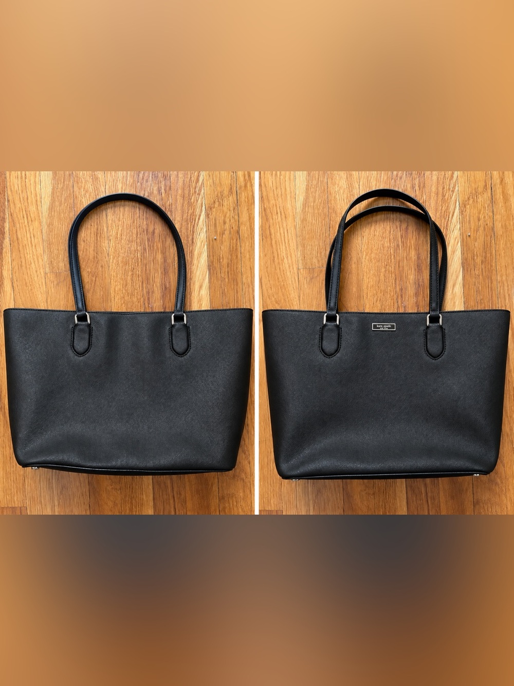 Kate Spade Black Leather Tote